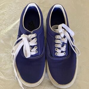 Vans Classic Purple and White Sneakers